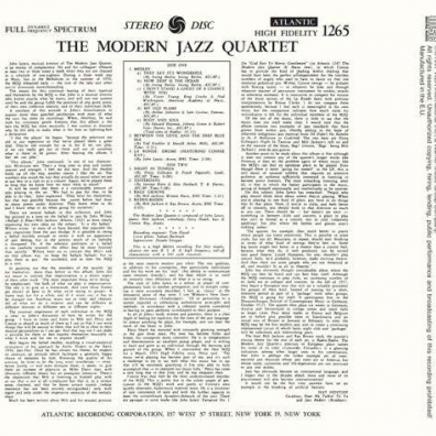 The Modern Jazz Quartet (Модерн Джаз Квартет): The Modern Jazz Quartet