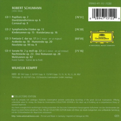Wilhelm Kempff (Вильгельм Кемпф): Schumann: Piano Works