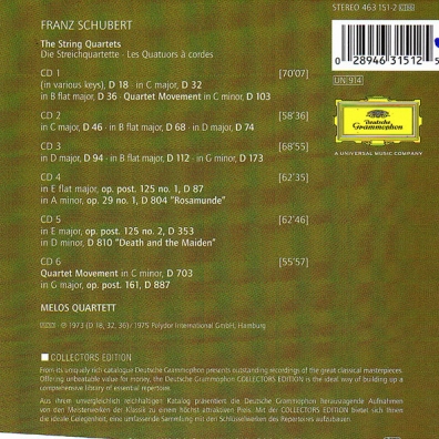 Melos Quartet (Квартет Мелос): Schubert: The String Quartets