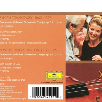 Anne-Sophie Mutter (Анне-Софи Муттер): Tchaikovsky / Korngold: Violin Concertos