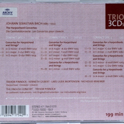 Bach: The Harpsichord Concertos Trevor Pinnock (Тревор Пиннок): Bach: The Harpsichord Concertos