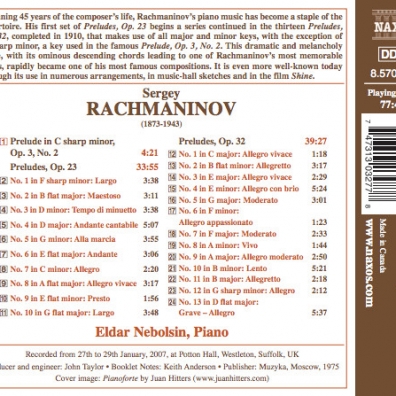 Sergey Rachmaninov: Compl. Preludes