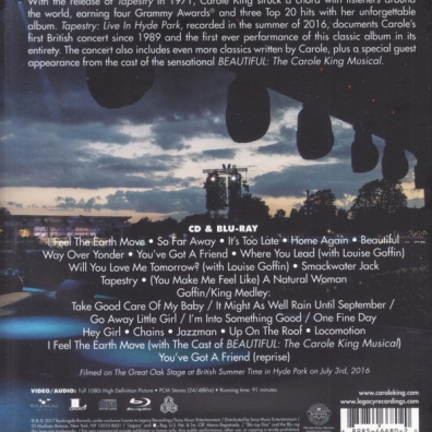 Tapestry: Live at Hyde Park Carole King (Кэрол Кинг): Tapestry: Live at Hyde Park