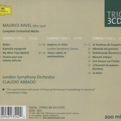 Claudio Abbado (Клаудио Аббадо): Ravel: Complete Orchestral Works