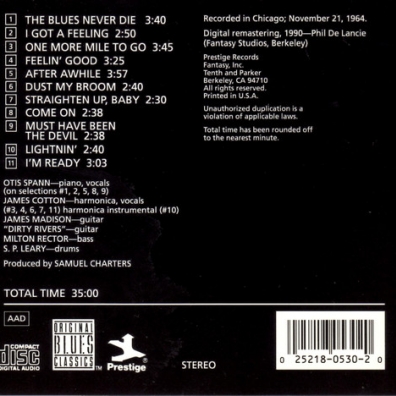 The Blues Never Die! Otis Spann (Отис Спэнн): The Blues Never Die!