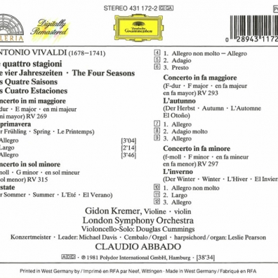 Claudio Abbado (Клаудио Аббадо): Vivaldi: Le Quattro Stagioni