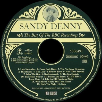 Sandy (ex. Fairport Convention) Denny (Файрпорт Конвентион): The Best Of The BBC Recordings