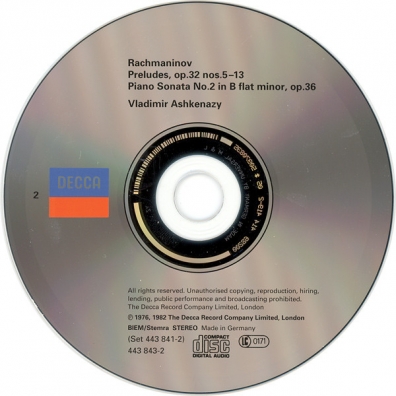 Rachmaninov: 24 Preludes; Piano Sonata No. 2 Владимир Ашкенази: Rachmaninov: 24 Preludes; Piano Sonata No. 2