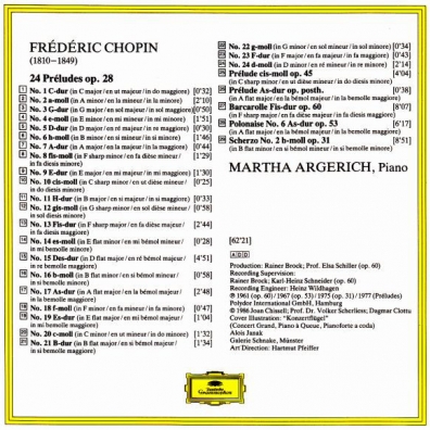 Martha Argerich (Марта Аргерих): Chopin: 24 Preludes