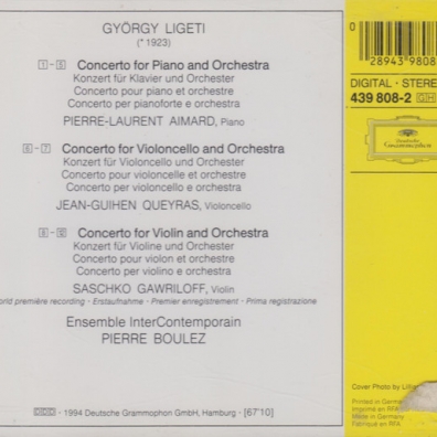 Pierre Boulez (Пьер Булез): Ligeti: Cello Concerto; Violin Concerto