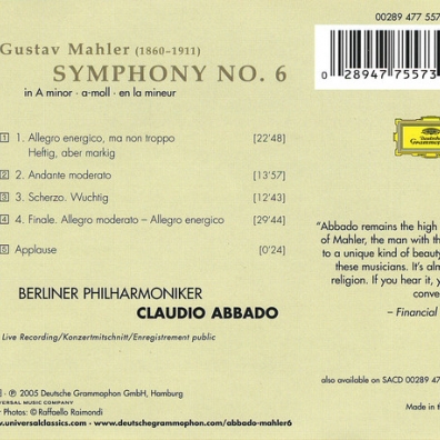 Claudio Abbado (Клаудио Аббадо): Mahler: Symphony No.6