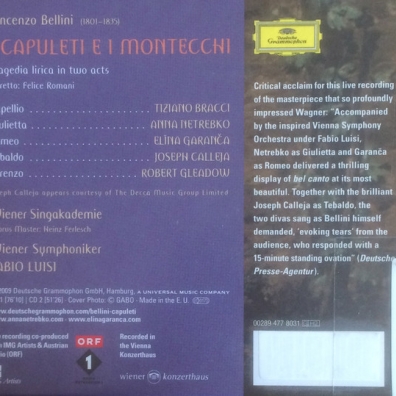 Анна Нетребко: Bellini:I Capuleti E I Montecchi
