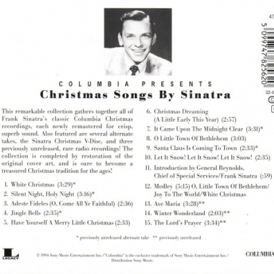 Frank Sinatra (Фрэнк Синатра): Christmas Songs By Frank Sinatra