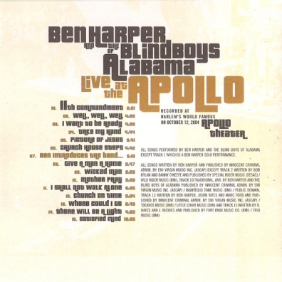 Ben Harper (Бен Харпер): Live At The Apollo