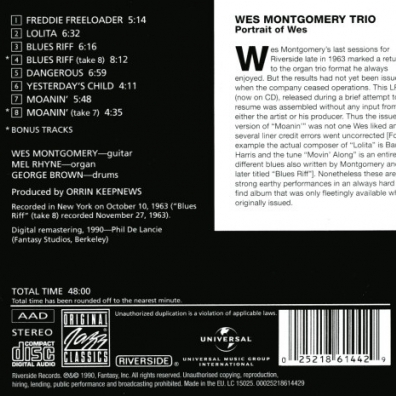Portrait Of Wes Wes Montgomery (Уэс Монтгомери): Portrait Of Wes