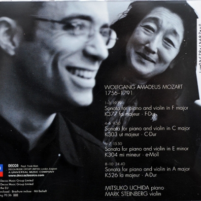 Mitsuko Uchida (Мицуко Утида): Mozart: Sonatas For Piano & Violin