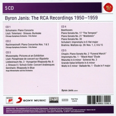 Byron Janis - The Rca Recordings 1950-19 Byron Janis (Байрон Дженис): Byron Janis - The Rca Recordings 1950-19