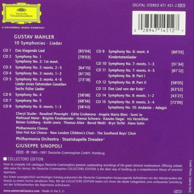 Giuseppe Sinopoli (Джузеппе Синополи): Mahler: The Complete Recordings