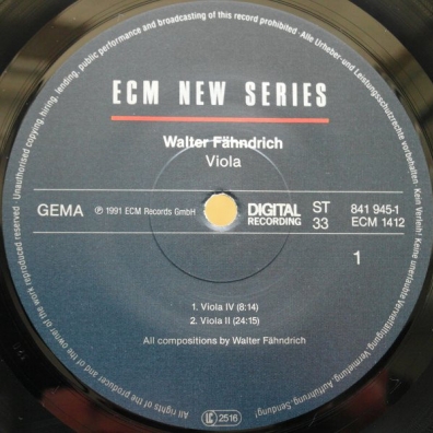 Viola Walter Fahndrich (Валтер Фахндрич): Viola