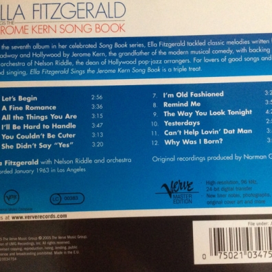 Ella Fitzgerald (Элла Фицджеральд): Sings The Jerome Kern Songbook