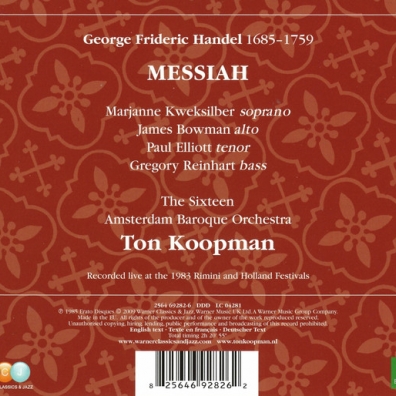 Ton Koopman (Тон Копман): The Messiah