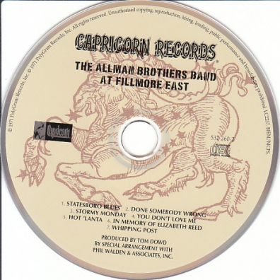Allman Brothers Band (Аллман Бротхерс Бэнд): Live At Fillmore East