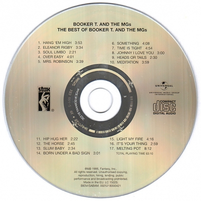 Booker T & The MG's (Букер Ти Зе Эм Джи): The Best Of