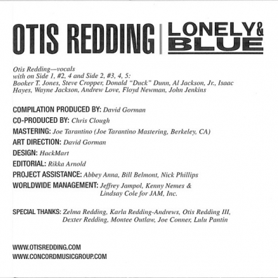 Otis Redding (Отис Реддинг): Lonely & Blue