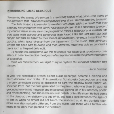 Lucas Debargue: Scarlatti, Chopin, Liszt, Ravel Lucas Debargue (Люка Дебарг): Lucas Debargue: Scarlatti, Chopin, Liszt, Ravel