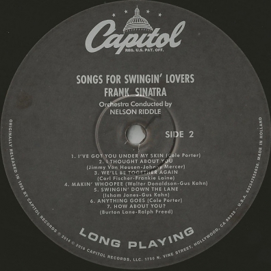 Songs For Swingin' Lovers Frank Sinatra (Фрэнк Синатра): Songs For Swingin' Lovers