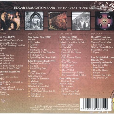 Edgar Broughton Band (Эдгаром и Стивом Броутонами): The Harvest Years 1969-1973