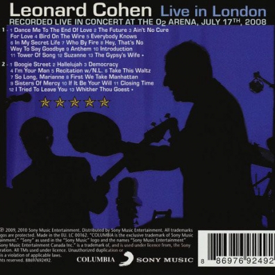 Leonard Cohen (Леонард Коэн): Live In London