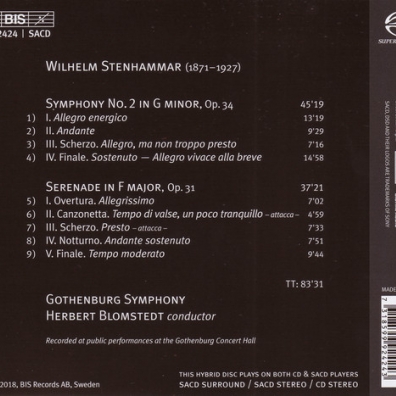Stenhammar: Symphony No.2 In G Minor, Op.34. Serenade In F Major, Op.31 Wilhelm Stenhammar: Stenhammar: Symphony No.2 In G Minor, Op.34. Serenade In F Major, Op.31