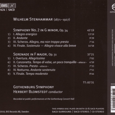 Wilhelm Stenhammar: Stenhammar: Symphony No.2 In G Minor, Op.34. Serenade In F Major, Op.31