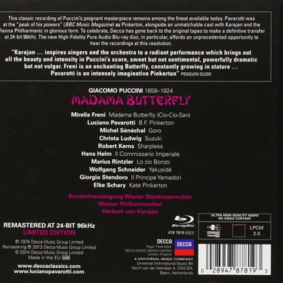 Puccini Madama Butterfly Luciano Pavarotti (Лучано Паваротти): Puccini Madama Butterfly
