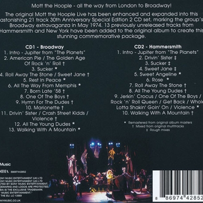 Live: 30Th Anniversary Edition Mott The Hoople (Мотт Зе Хупл): Live: 30Th Anniversary Edition