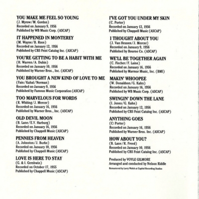Songs For Swingin' Lovers Frank Sinatra (Фрэнк Синатра): Songs For Swingin' Lovers
