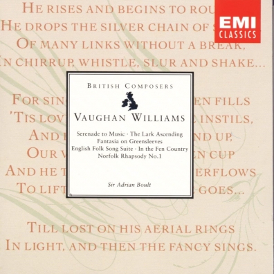 Ralph Vaughan ( Ральф Воан-Уильямс): Serenade To Music/Lark Asc/Etc
