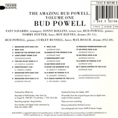 Bud Powell (Бад Пауэлл): The Amazing Bud Powell: Vol.1