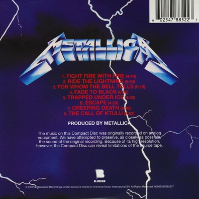 Metallica (Металлика): Ride The Lightning