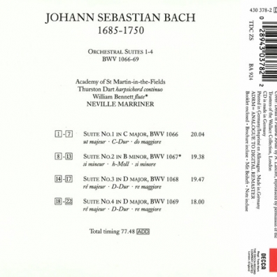 Bach: Suites 1-4 Neville Marriner (Невилл Марринер): Bach: Suites 1-4