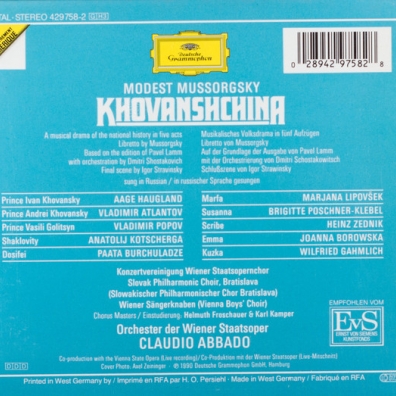 Claudio Abbado (Клаудио Аббадо): Mussorgsky: Khovanschina