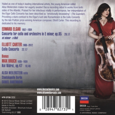 Alisa Weilerstein (Алиса Вайлерштайн): Elgar & Carter Cello Concertos