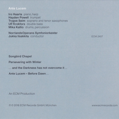 Iro Haarla Quintet & Orchestra (Иро Хаарла): Iro Haarla Quintet & Orchestra: Ante Lucem