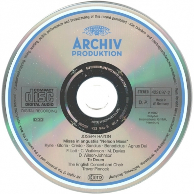 Haydn: Missa in angustiis "Nelson Mass"; Te Deum Trevor Pinnock (Тревор Пиннок): Haydn: Missa in angustiis "Nelson Mass"; Te Deum