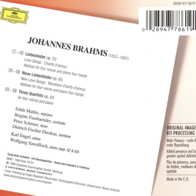 Wolfgang Sawallisch (Вольфганг Заваллиш): Brahms: Liebeslieder-Walzer Opp.52 & 65; 3 Quartet