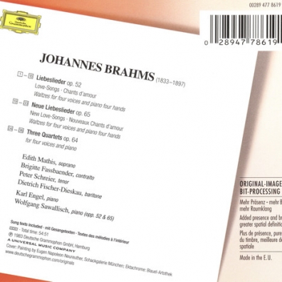 Brahms: Liebeslieder-Walzer Opp.52 & 65; 3 Quartet Wolfgang Sawallisch (Вольфганг Заваллиш): Brahms: Liebeslieder-Walzer Opp.52 & 65; 3 Quartet