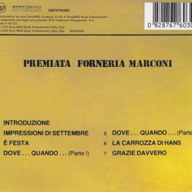 Premiata Forneria Marconi (Пекарня Маркони): Storia Di Un Minuto