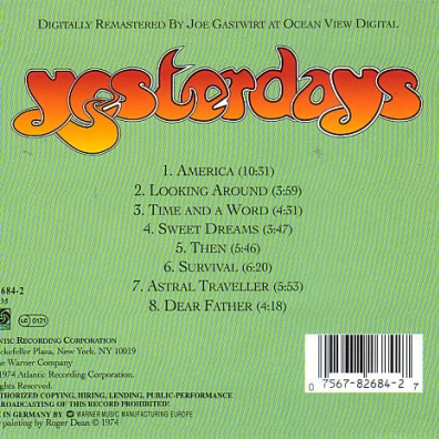 Yesterdays Yes: Yesterdays
