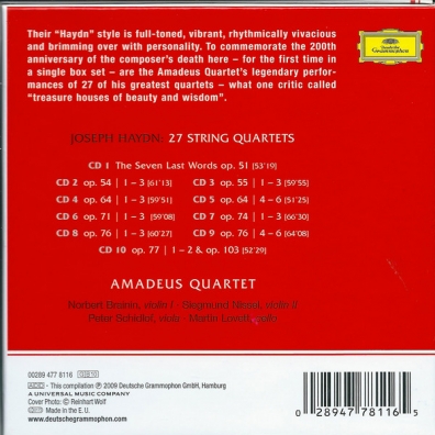Amadeus Quartet (Амадеус-Квартет): Haydn: 27 String Quartets